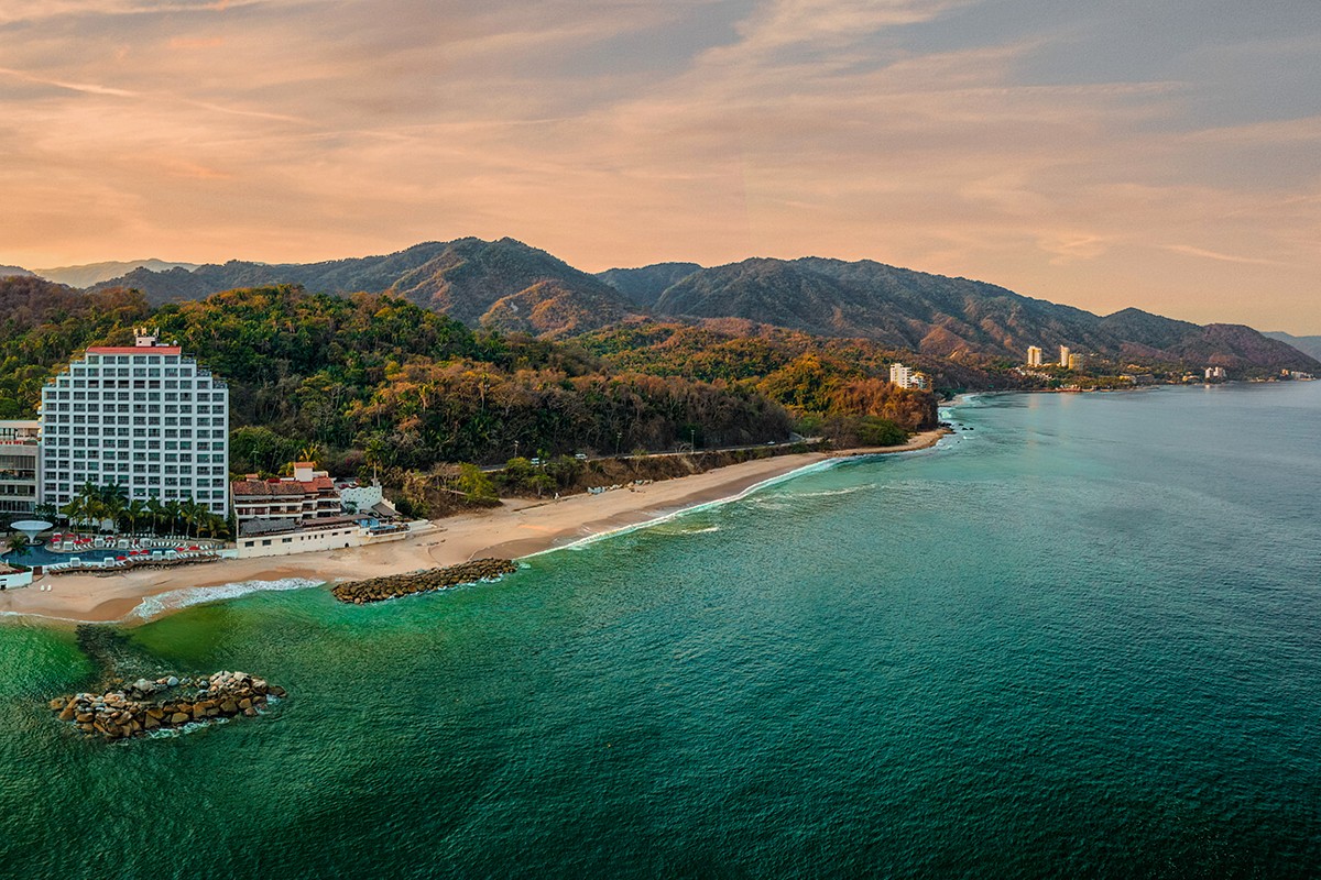 Strandhotel an der Pazifikküste von Puerto Vallarta