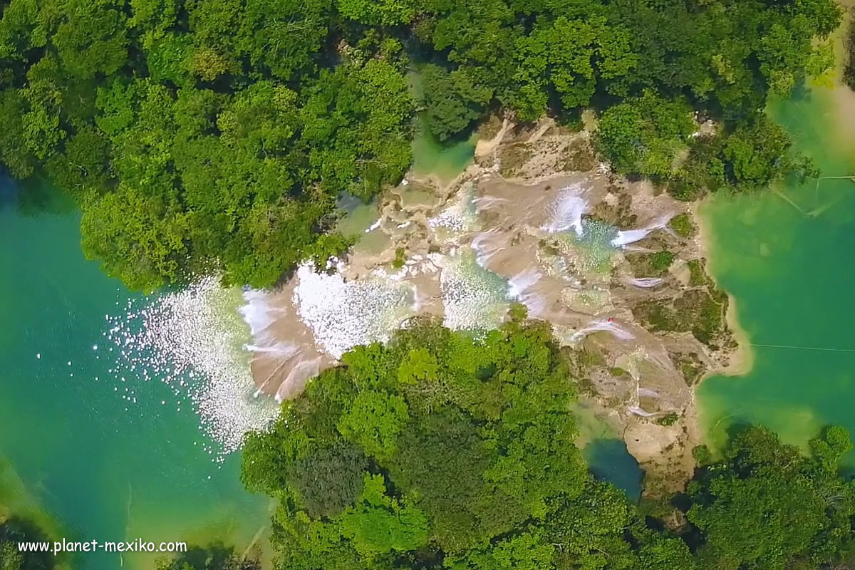 Agua Azul ist eine Sehenswürdigkeit in Chiapas