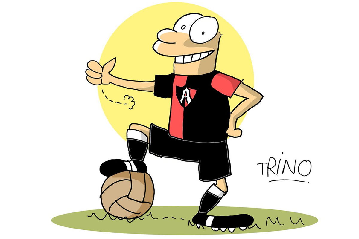 Atlas FC Karrikatur von Trino