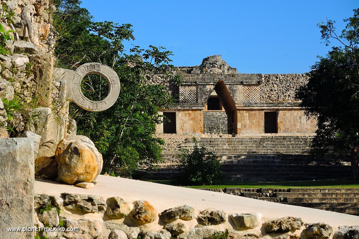Uxmal Ballspielplatz der Maya