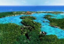 Bucht und Lagune im Wasserpark Xel-Ha
