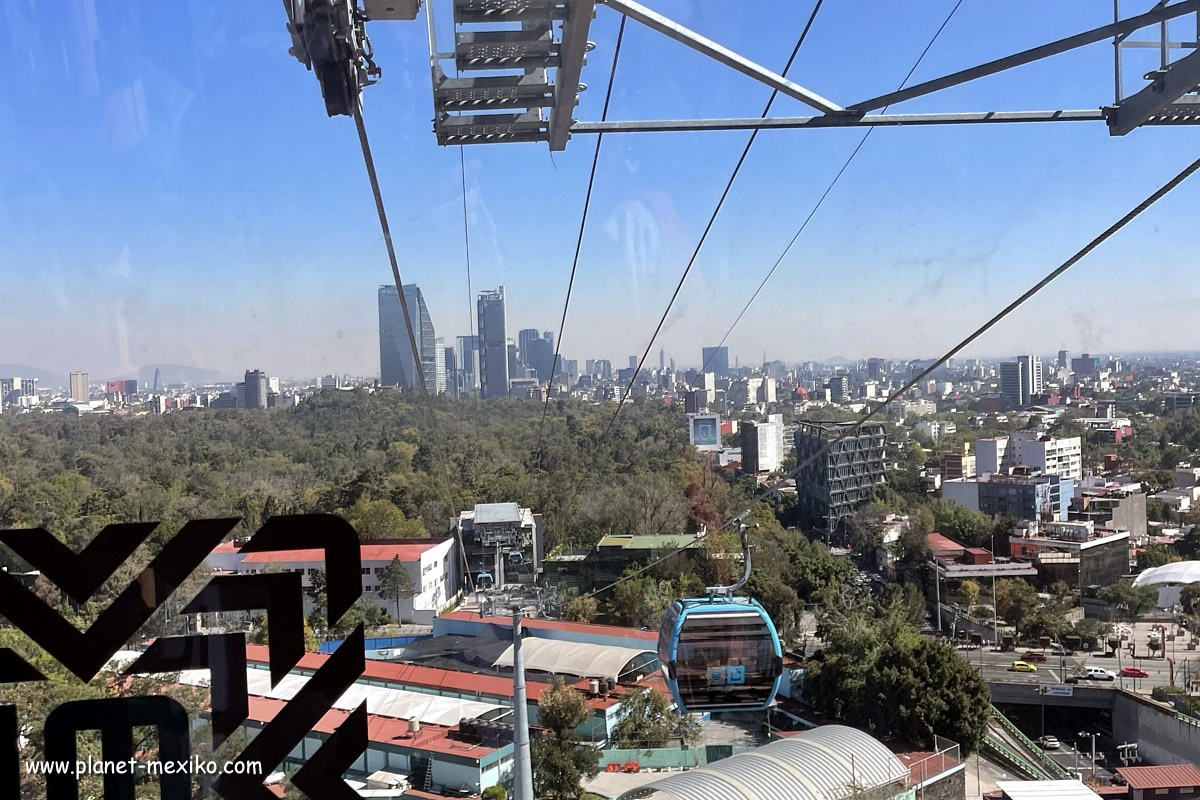 Cablebus Seilbahn als Verkehrsmittel in Mexiko-Stadt
