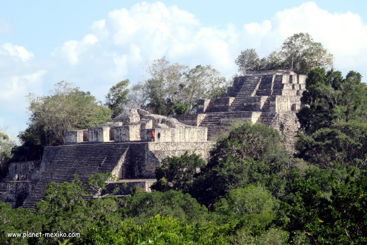 Maya-Tempel im Regenwald von Mexiko