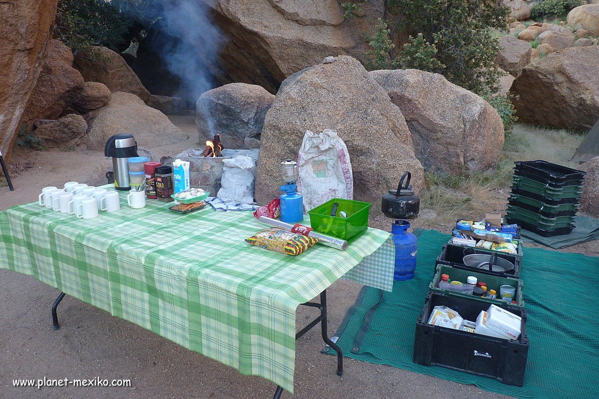 Camping und Outdoor-Küche