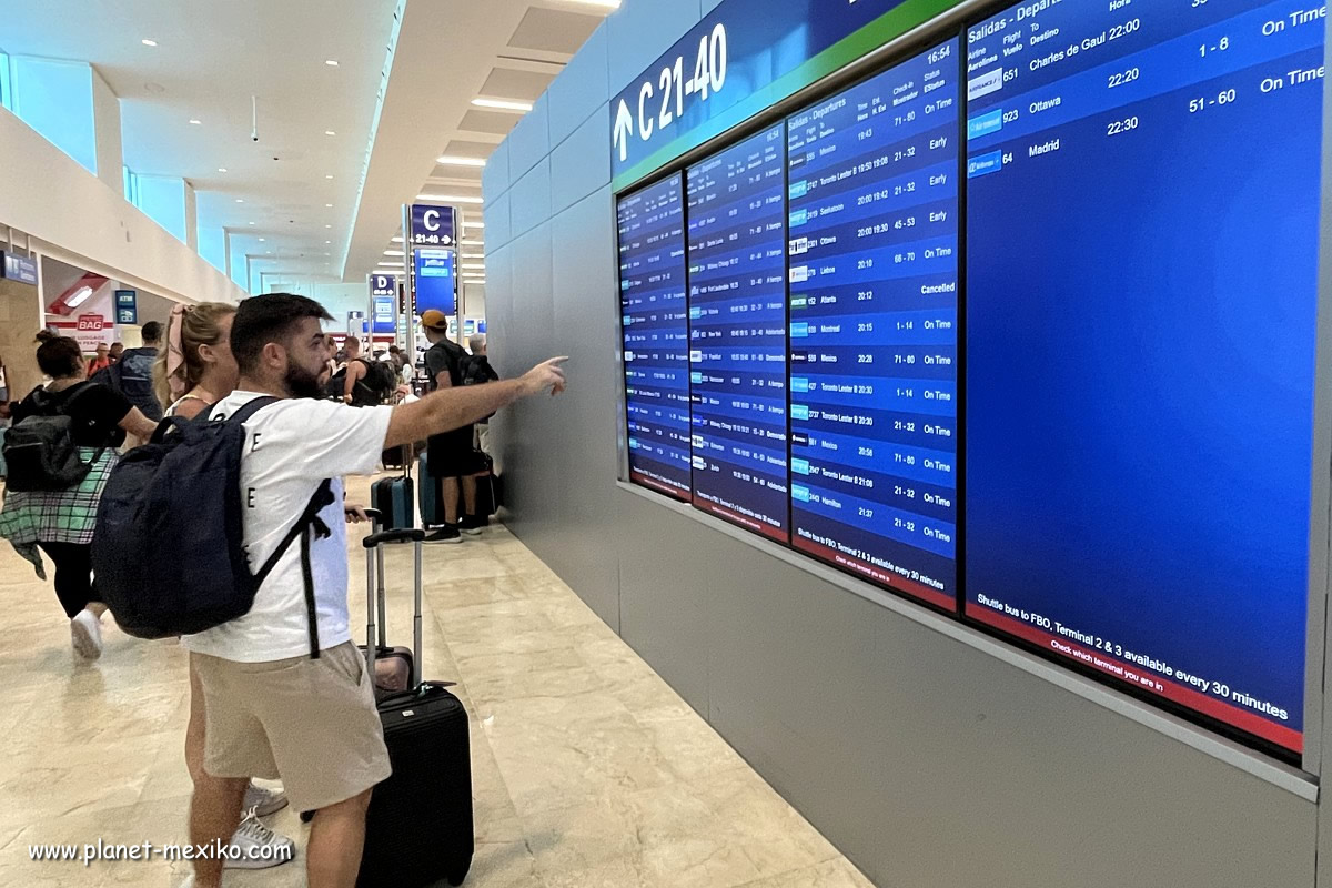 Cancun Flug und Fluggesellschaft für die Anreise