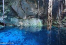 Untergrundhöhle Cenote von Cuzamá Yucatán