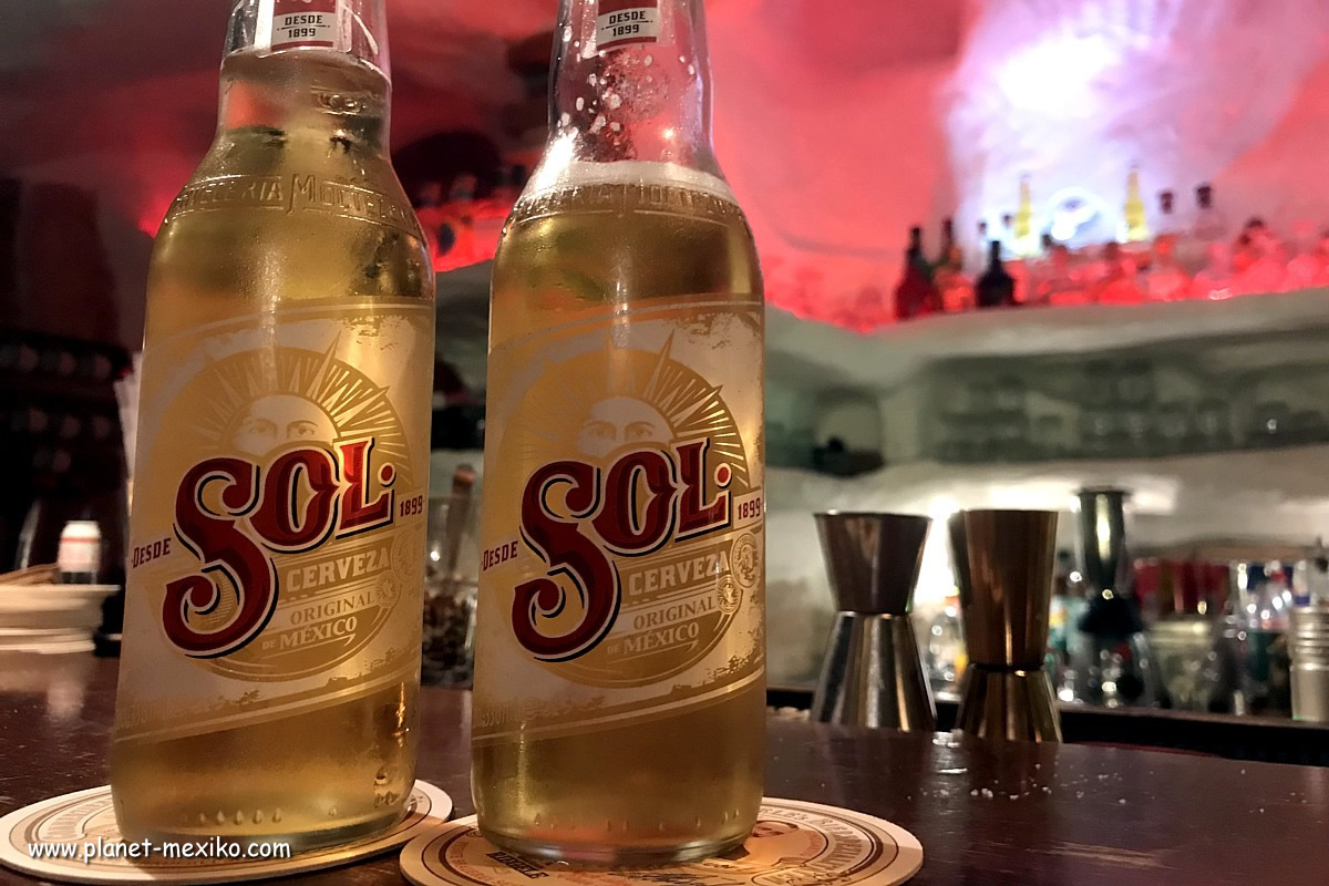 Beliebtes mexikanisches Bier Cerveza Sol