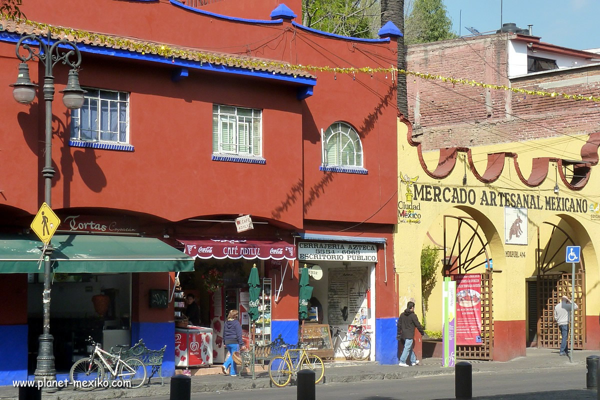 Stadtviertel Coyoacán im südlichen Mexiko