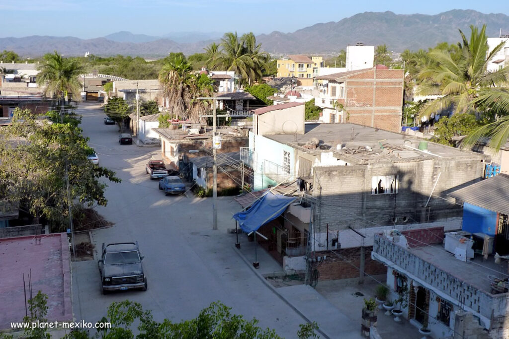 Mexikanisches Dorf in der Sierra Madre