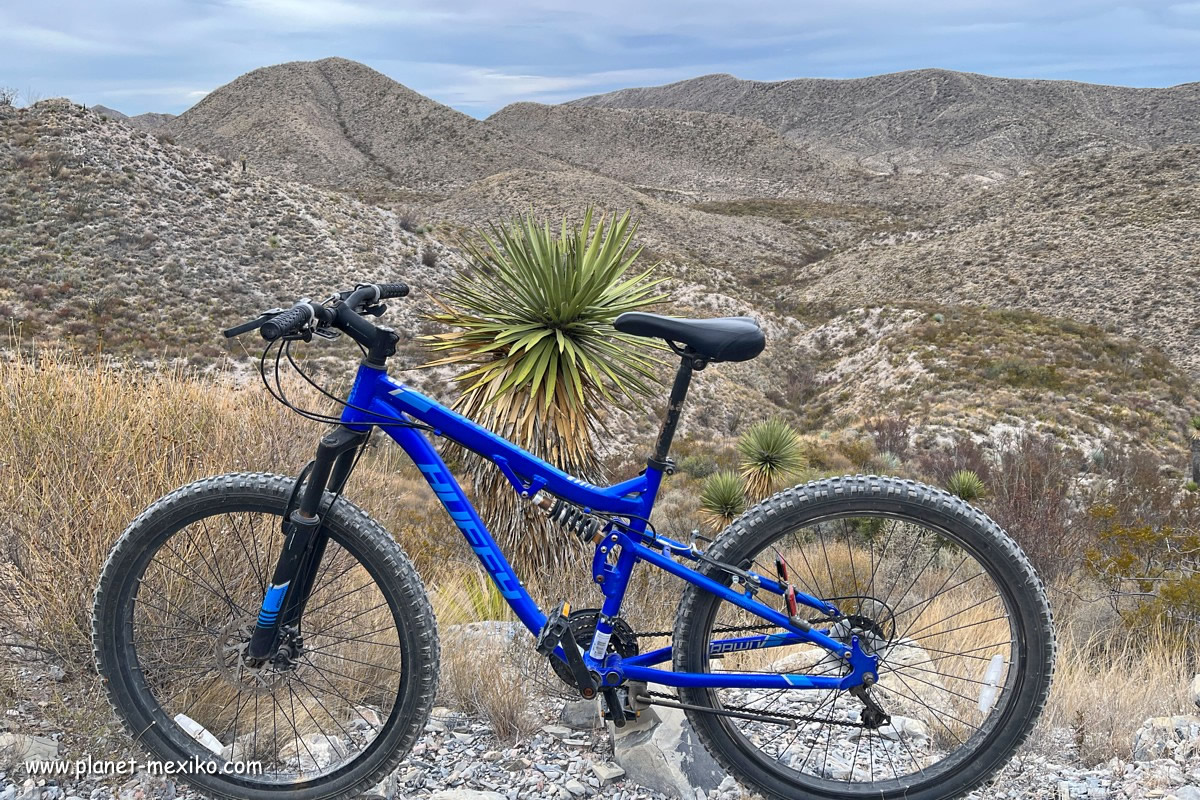 Fahrrad und Biketour in der Wüste im Bundesstaat Coahuila