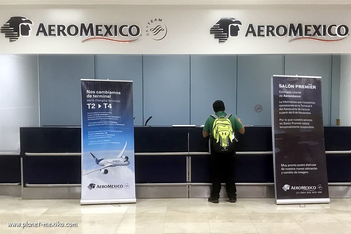 Fluggesellschaft Aeroméxico am Flughafen in Mexiko-Stadt