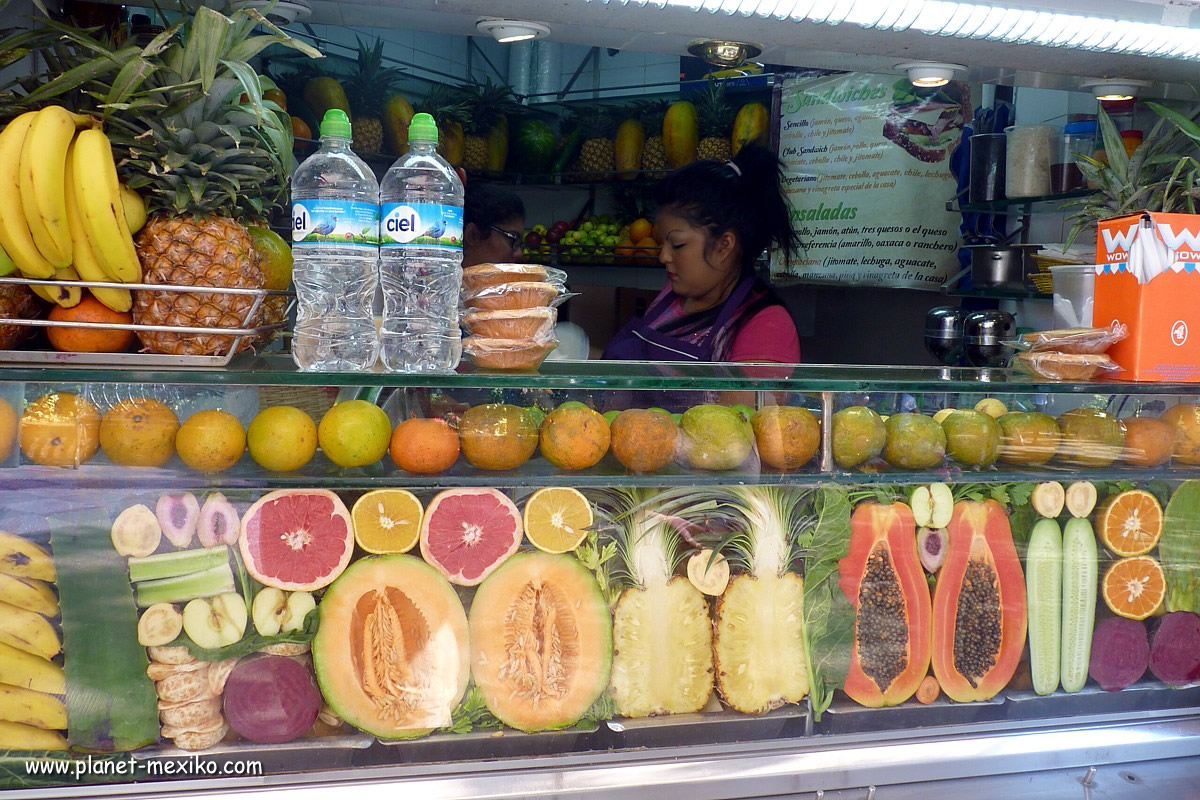 Frische Fruchtsäfte in Mexiko