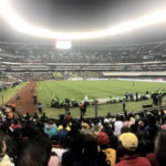 Fussball im Azteken-Stadion in Mexiko