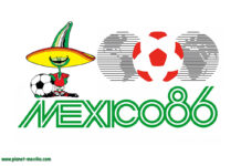 Fussball-Weltmeisterschaft in Mexiko 1986 Logo und Maskottchen Pique