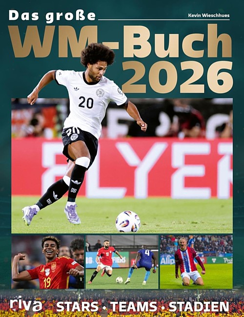 Fussball-WM Buch mit Stars, Teams und Stadien