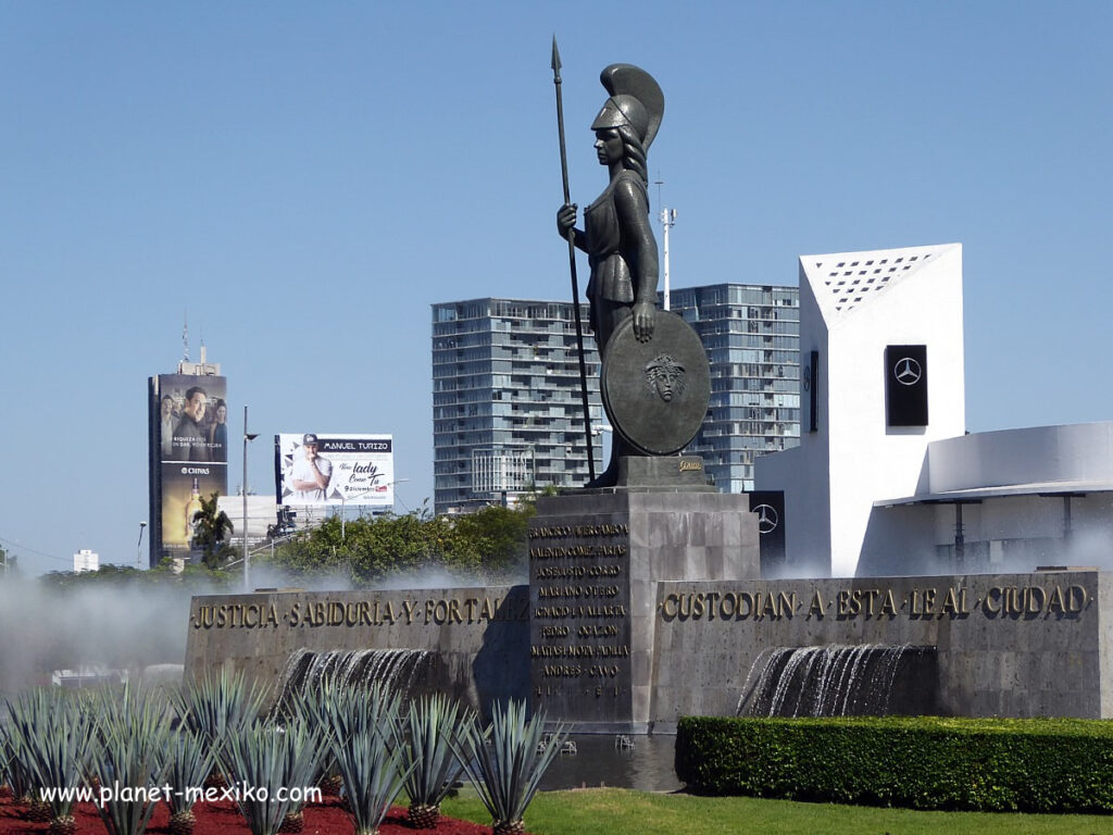 Monument Minerva in Guadalajara