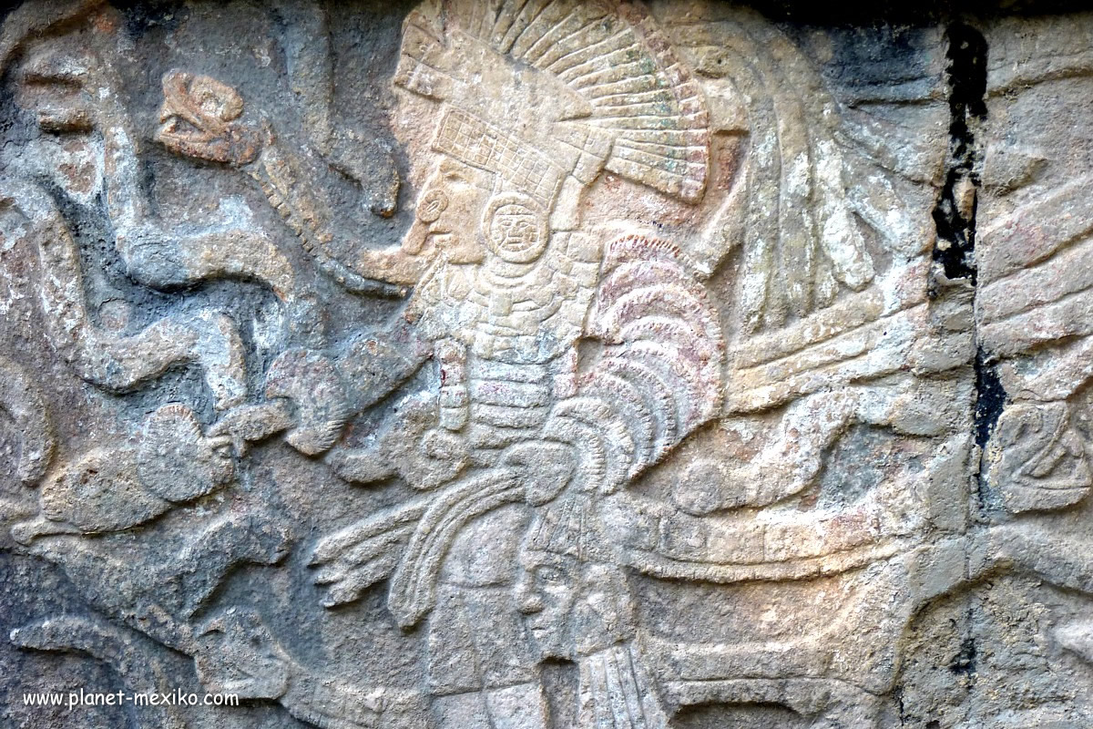 Gottheit der Maya-Zivilisation in Mexiko