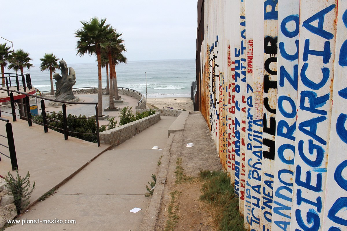 Grenze zu den USA bei Tijuana