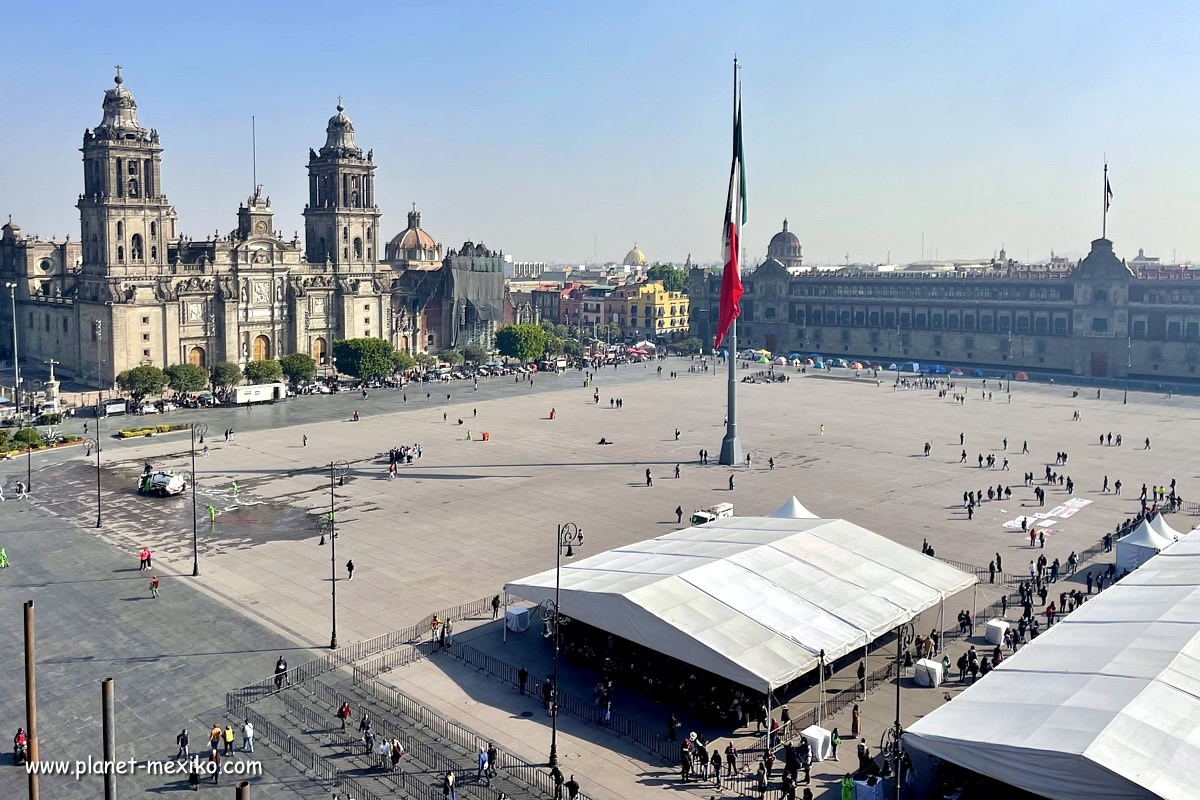 Historisches Stadtzentrum mit Zocalo und Kathedrale