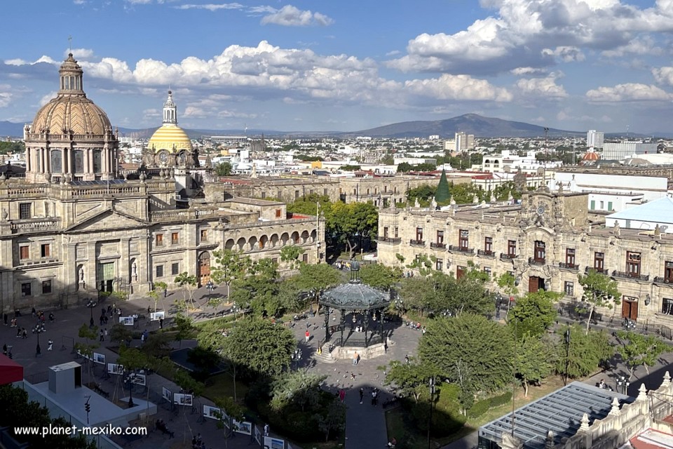 Ausblick vom Hotel Doubletree by Hilton Guadalajara Centro Historico