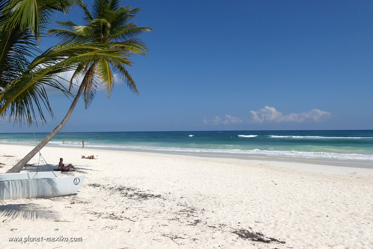 Karibik Strand und Beach Club Tulum in Mexiko