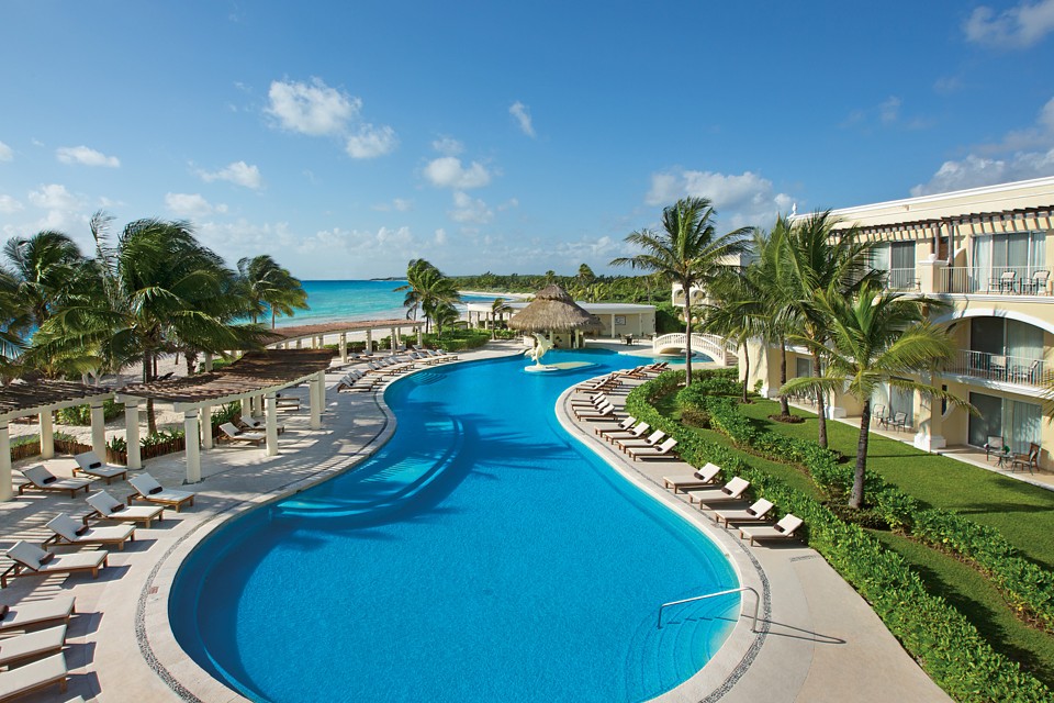 Strand und Pool im Dreams Tulum Resort