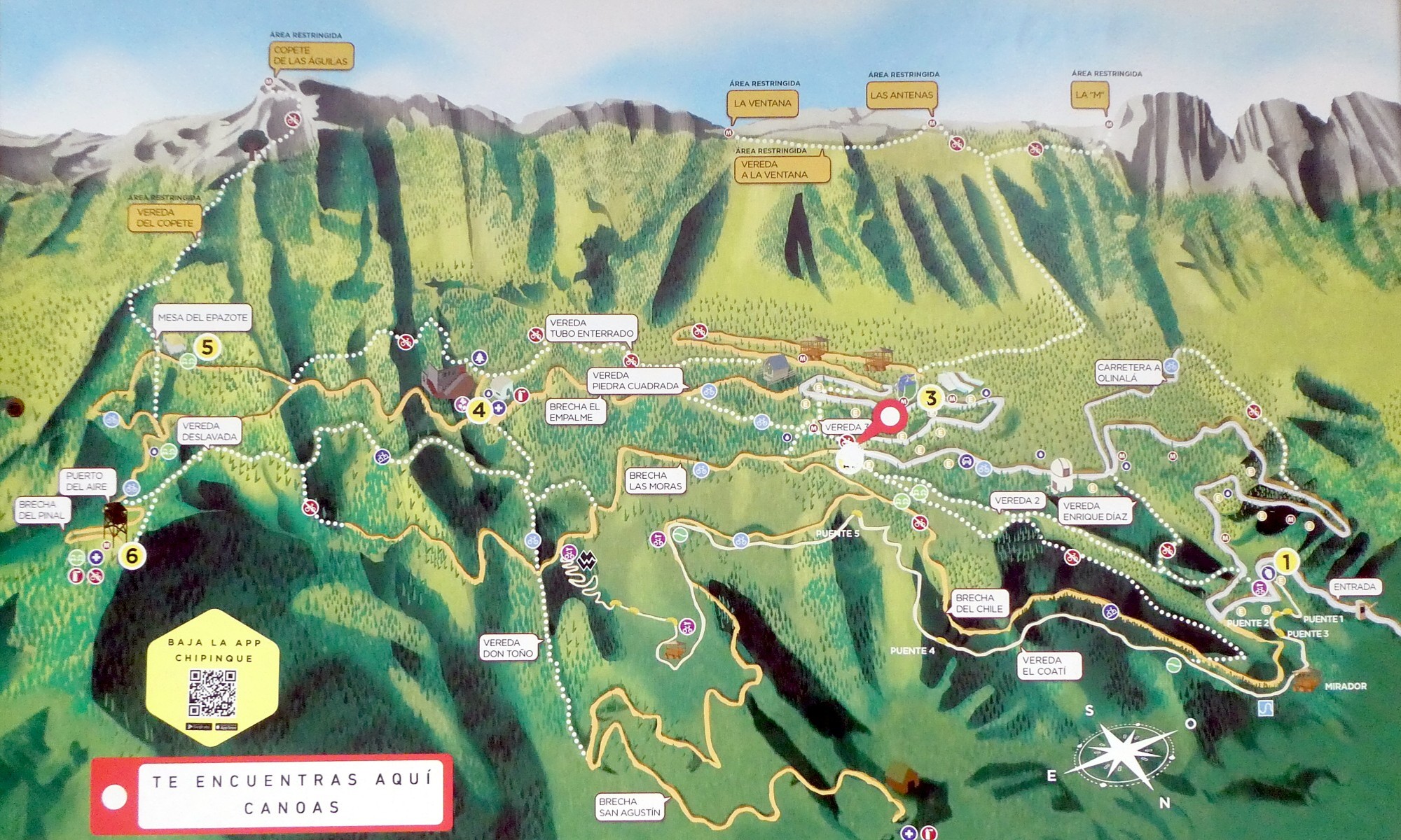 Karte Parque Ecológico Chipinque
