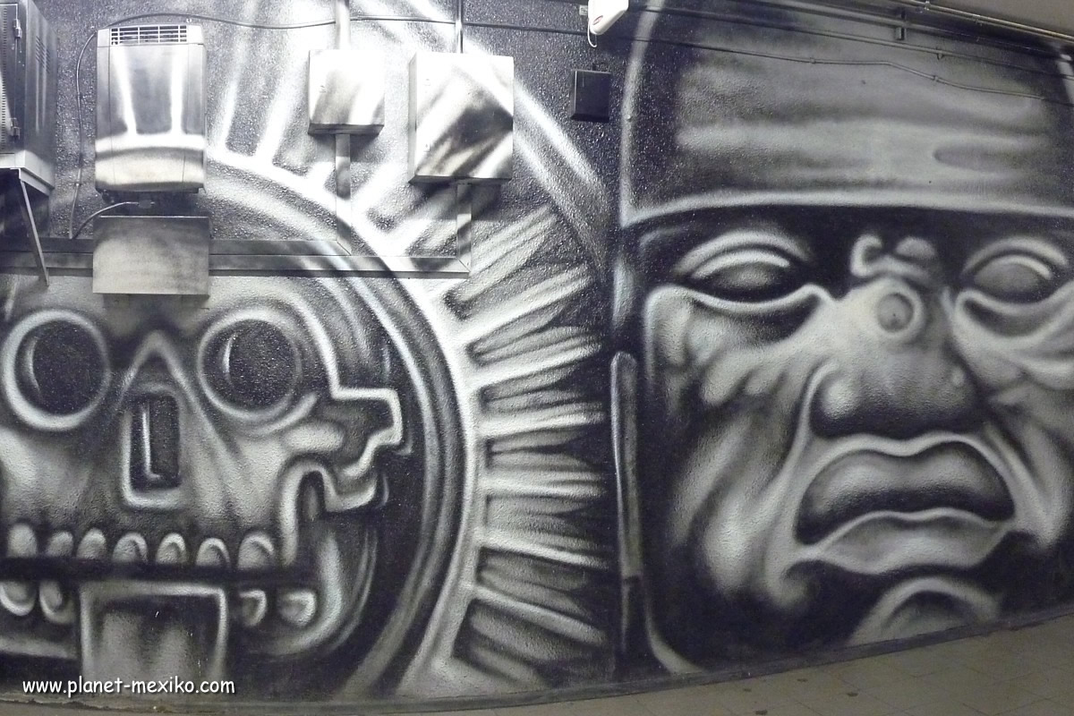 Kunstwerk in der Metro in Mexiko-Stadt