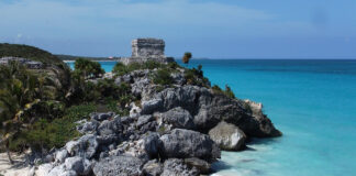 Maya Ruinen von Tulum in Yucatan