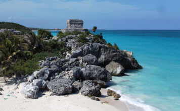 Maya Ruinen von Tulum in Yucatan