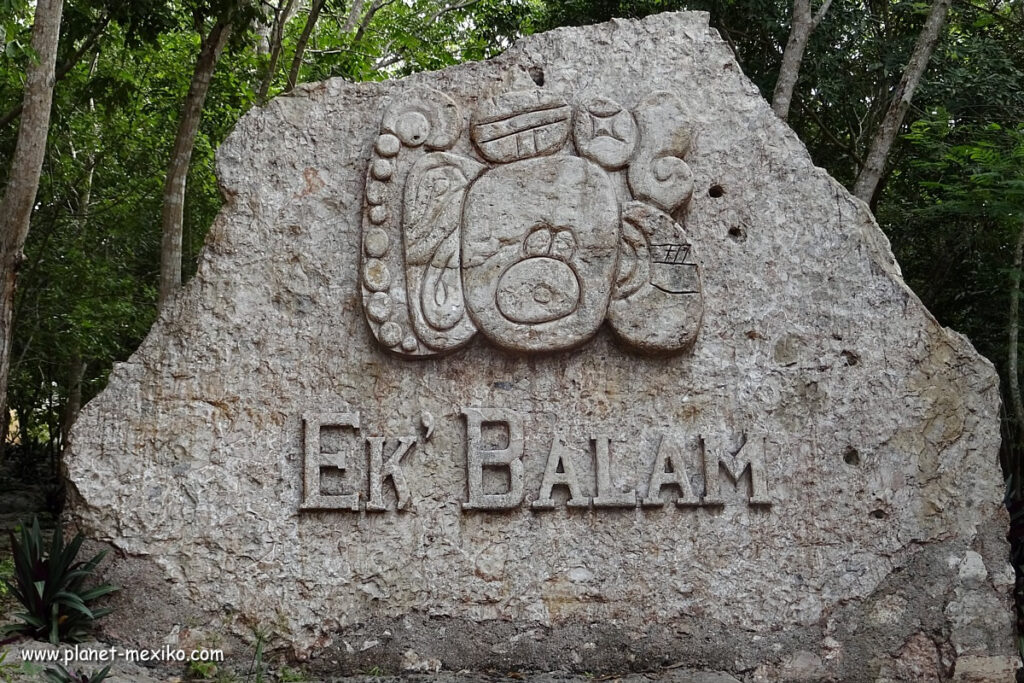 Maya Schrift Ek Balam bedeutet Schwarzer Jaguar