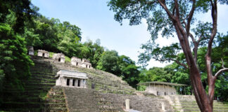 Maya-Stadt Bonampak im Dschungel von Chiapas