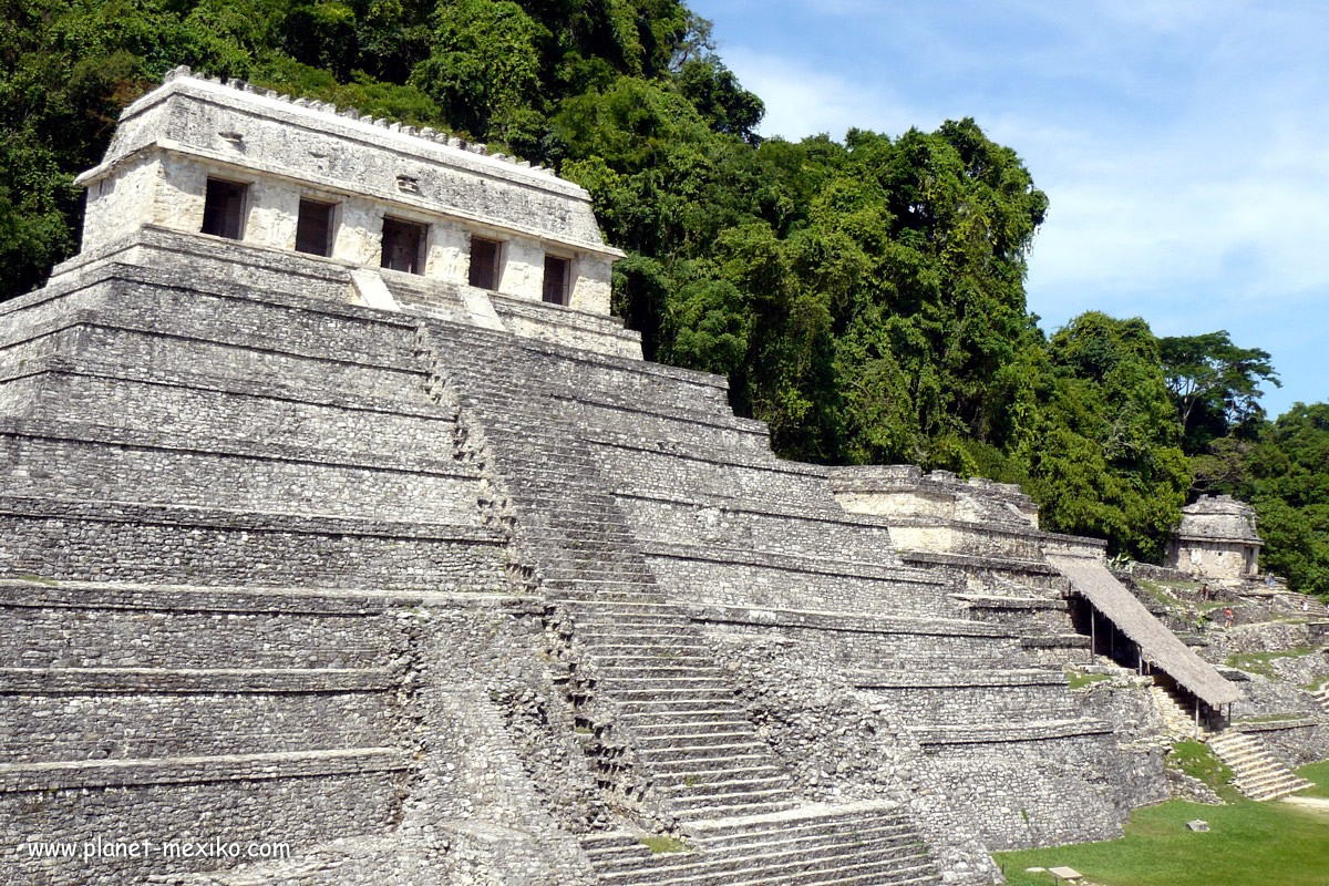 Maya-Tempel von Planque auf der Reise durch Mexiko
