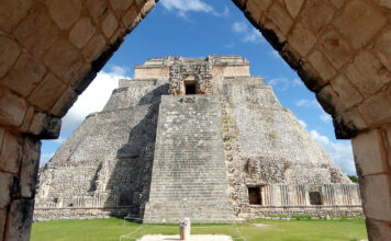Maya-Stadt Uxmal in Yucatán