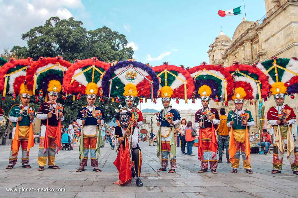 Mexikaner am Guelaguetza Festival in Oaxaca