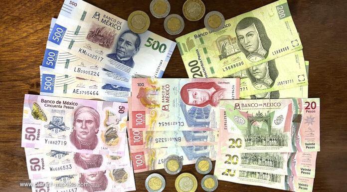 Die Währung in Mexiko ist der mexikanische Peso