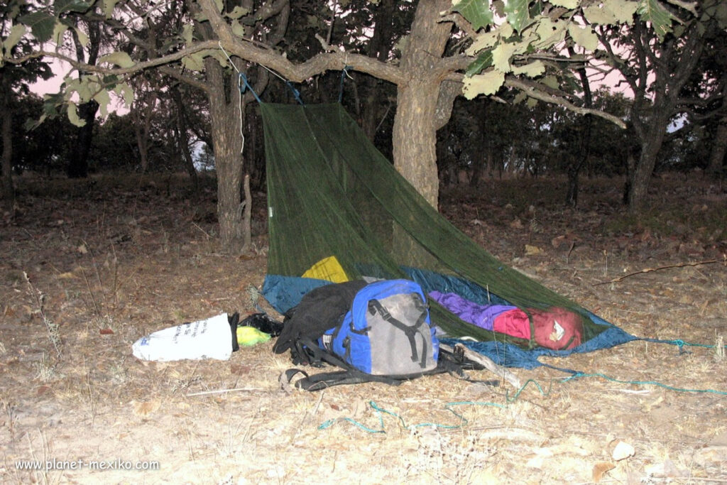 Nachtlager und Camp in der Sierra Madre
