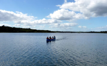 Outdoor im Naturschutzgebiet Punta Laguna in Yucatán