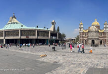 Basilica de la Virgen de Guadalupe Heiligtum und Wallfahrtsort Basilika der Jungfrau Virgen de Guadalupe in Mexiko-Stadt
