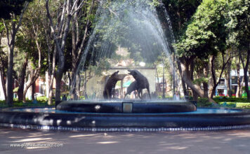 Coyoacán Stadtviertel im Süden von Mexiko City