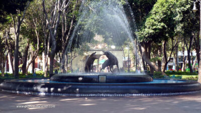 Coyoacán Stadtviertel im Süden von Mexiko City