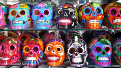 Festliche Stimmung am Tag der Toten, Dia de los Muertos en Mexico Feiertag Dia de Muertos und Tag der Toten in Mexiko