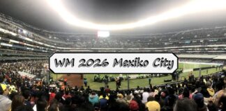 Mexiko City Spielort und Azteken-Stadion Fussball-WM 2026