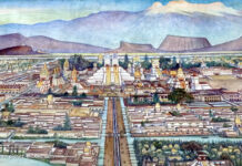 Templo Mayor von Tenochtitlan Hauptstadt der Azteken in Mexiko