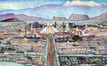 Templo Mayor von Tenochtitlan Hauptstadt der Azteken in Mexiko