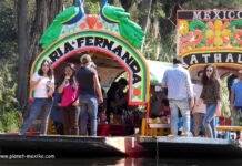 Xochimilco schwimmende Gärten der Azteken in Mexiko-Stadt