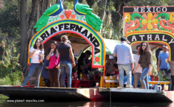 Xochimilco schwimmende Gärten der Azteken in Mexiko-Stadt