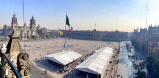 Zocalo Plaza Constitucion Platz Mexiko-Stadt