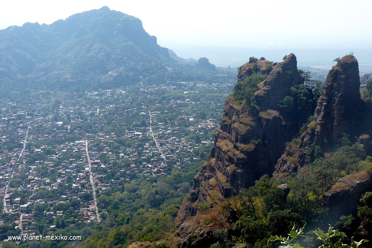 Ausblick über Tepoztlán