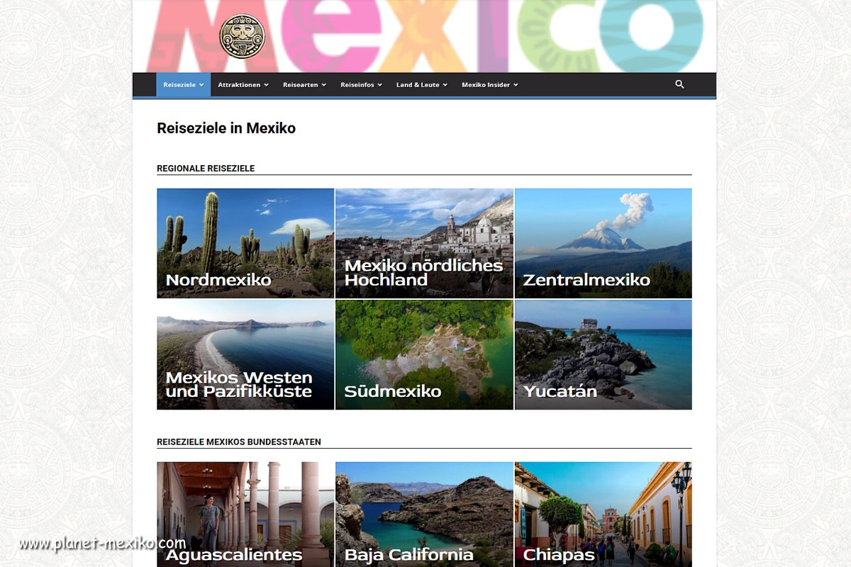 Planet Mexiko Tourismus und Reiseinformationen